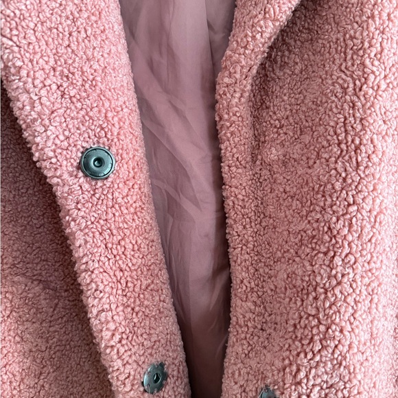 VINTAGE Lucky Brand Coral Teddy Jacket - Picture 4 of 6